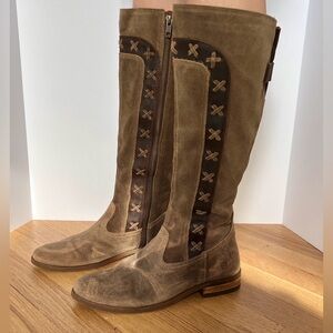 Born Albi Brown Suede Knee High Boots Size 7.5